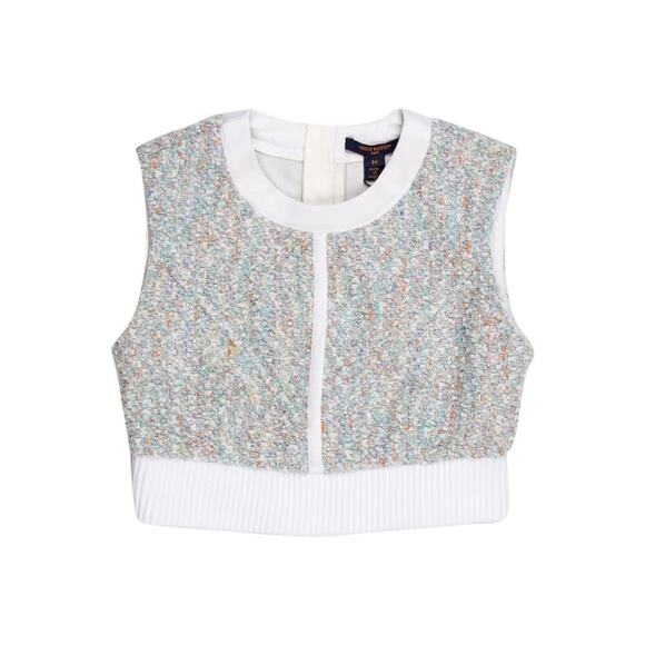 Louis Vuitton (2023 Summer RUNWAY) Tweed Stardust Crop Top